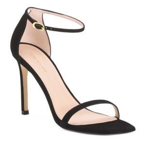NWT STUART WEITZMAN Suede Double Band Heels WORN ONCE like new!!  AUTHENTIC 7.5